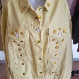 Embellished denim jacket